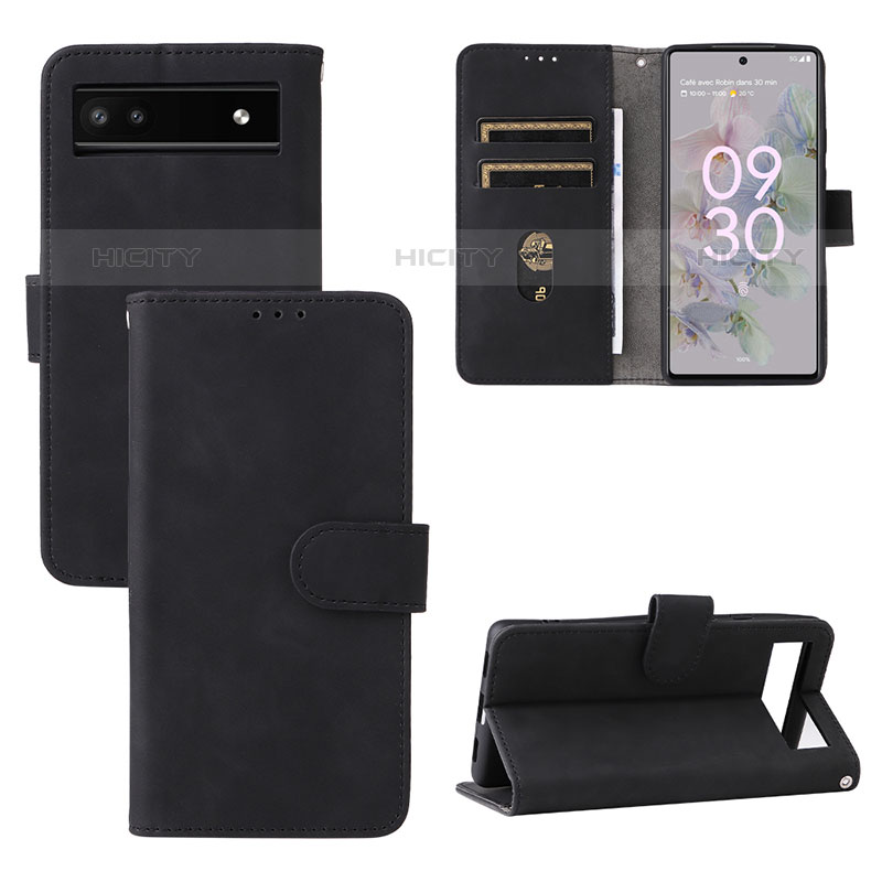 Coque Portefeuille Livre Cuir Etui Clapet L03Z pour Google Pixel 6a 5G Plus