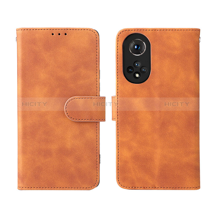 Coque Portefeuille Livre Cuir Etui Clapet L03Z pour Huawei Honor 50 5G Marron Plus