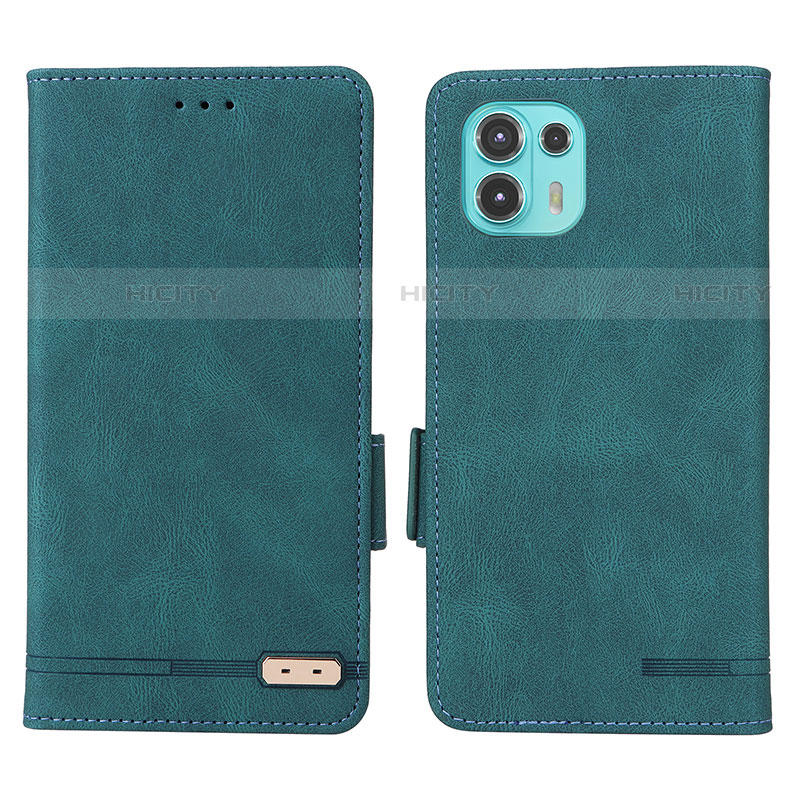 Coque Portefeuille Livre Cuir Etui Clapet L03Z pour Motorola Moto Edge 20 Lite 5G Vert Plus