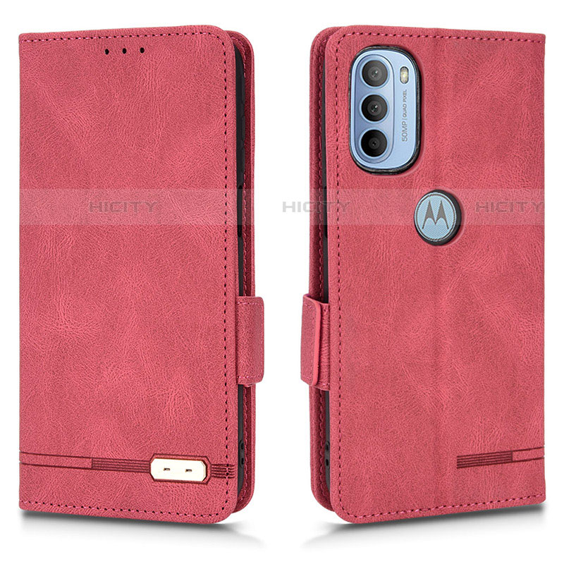 Coque Portefeuille Livre Cuir Etui Clapet L03Z pour Motorola Moto G31 Rouge Plus