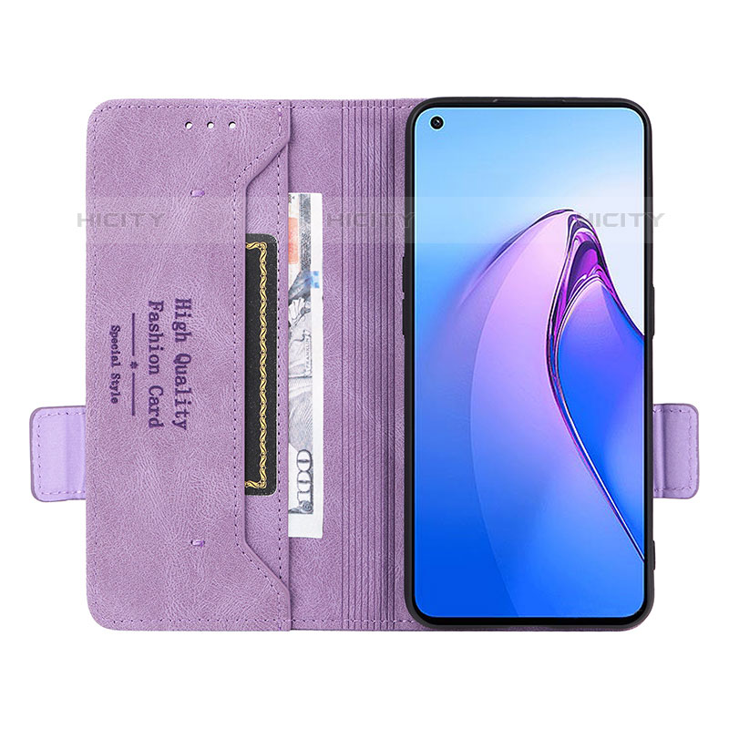 Coque Portefeuille Livre Cuir Etui Clapet L03Z pour Oppo Reno8 5G Plus