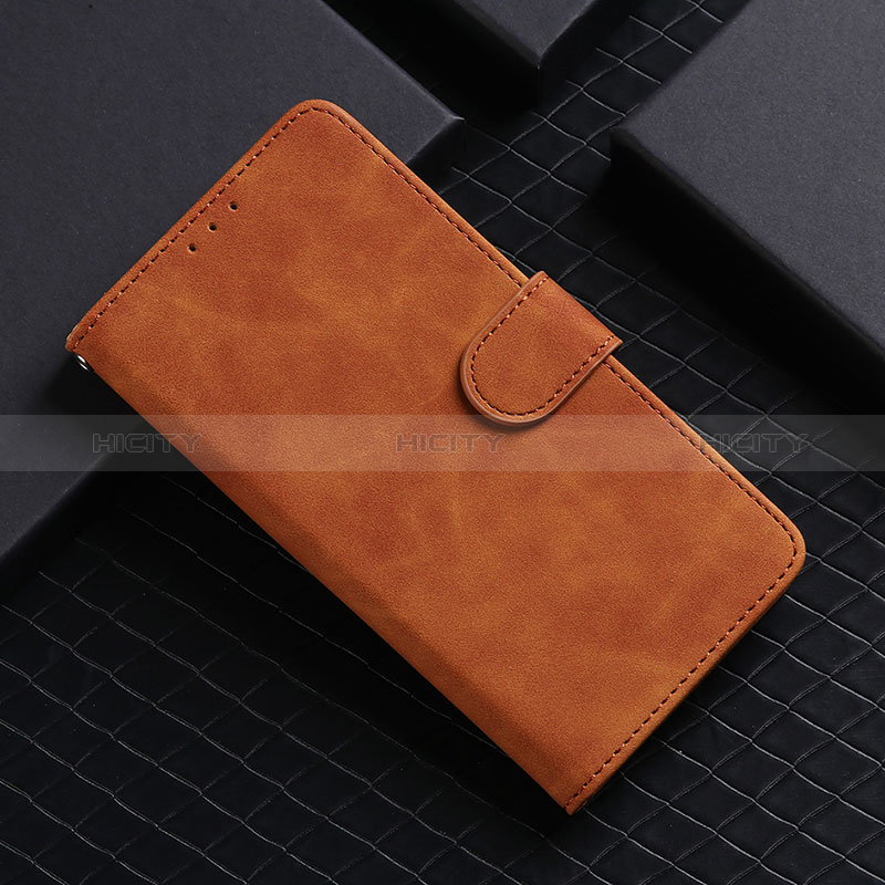 Coque Portefeuille Livre Cuir Etui Clapet L03Z pour Realme 8 Pro Marron Plus