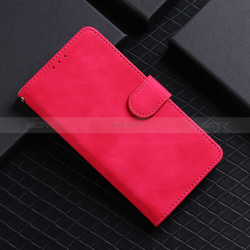 Coque Portefeuille Livre Cuir Etui Clapet L03Z pour Realme C11 (2021) Rose Rouge Plus