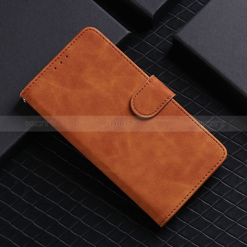 Coque Portefeuille Livre Cuir Etui Clapet L03Z pour Realme C20A Marron Plus