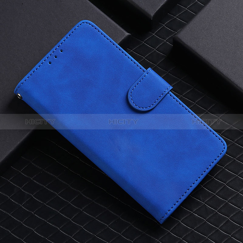 Coque Portefeuille Livre Cuir Etui Clapet L03Z pour Realme C21Y Bleu Plus