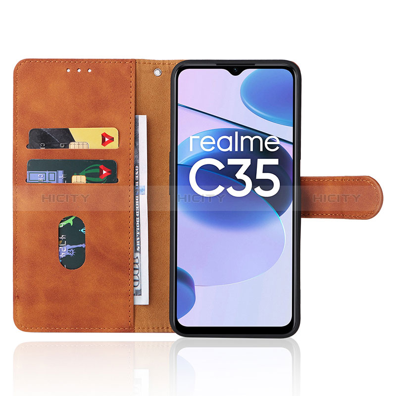 Coque Portefeuille Livre Cuir Etui Clapet L03Z pour Realme C35 Plus