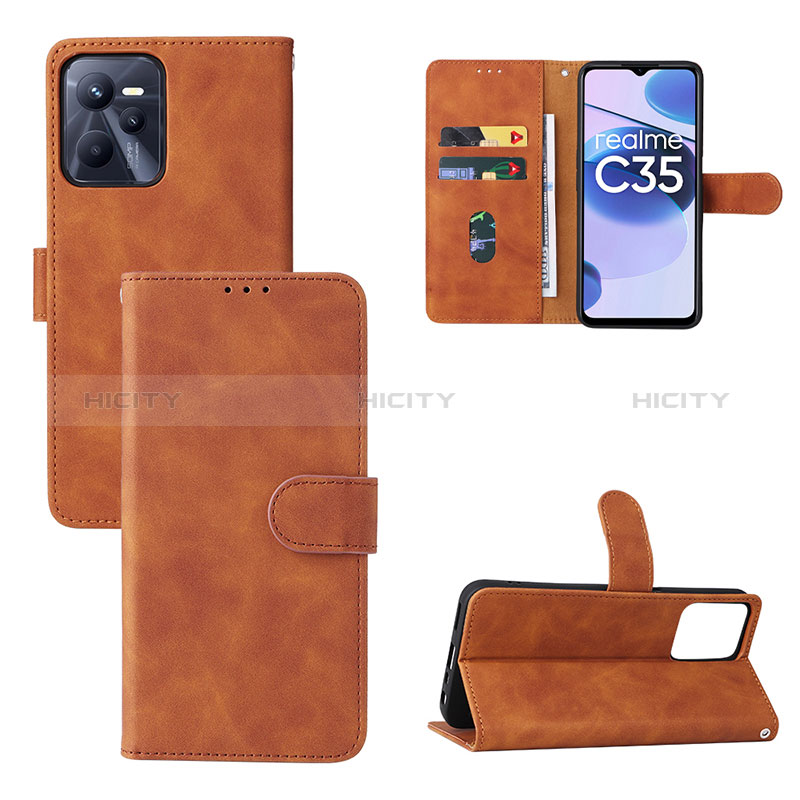 Coque Portefeuille Livre Cuir Etui Clapet L03Z pour Realme C35 Plus