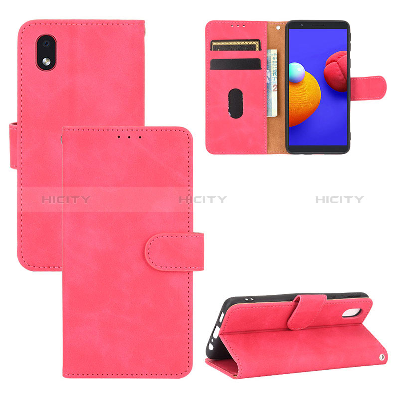 Coque Portefeuille Livre Cuir Etui Clapet L03Z pour Samsung Galaxy A01 Core Plus