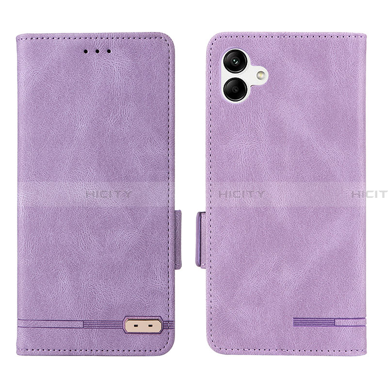 Coque Portefeuille Livre Cuir Etui Clapet L03Z pour Samsung Galaxy A05 Violet Plus