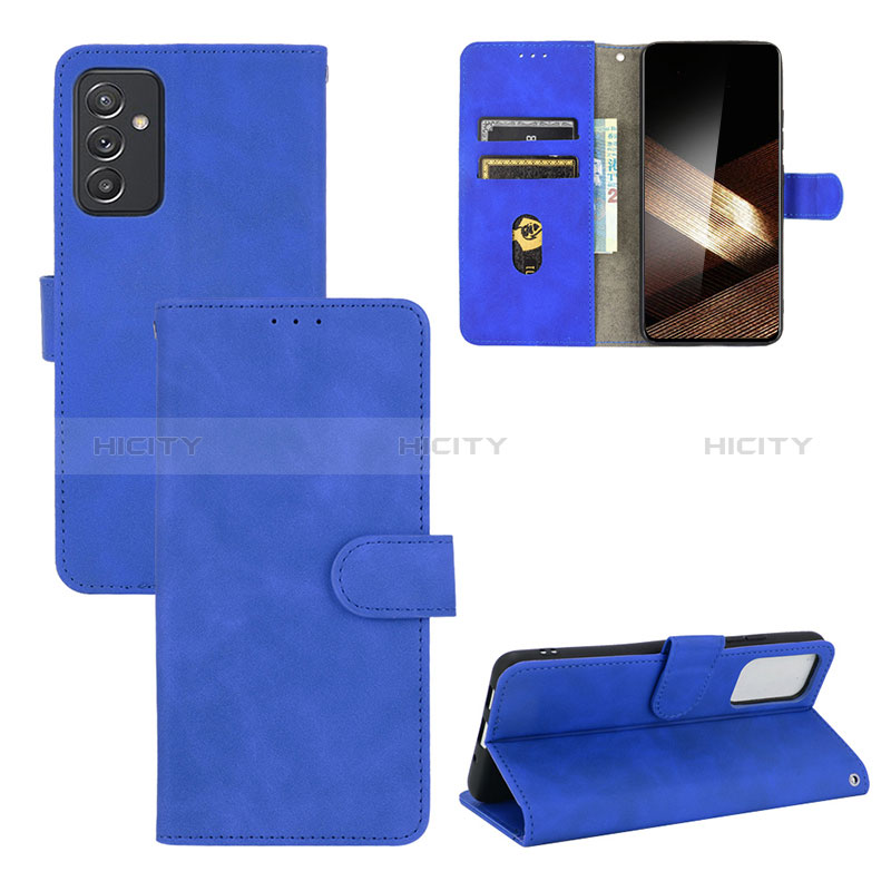 Coque Portefeuille Livre Cuir Etui Clapet L03Z pour Samsung Galaxy A15 4G Bleu Plus