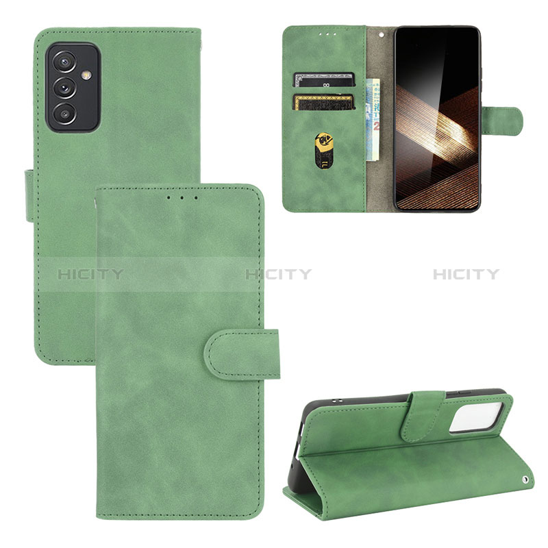 Coque Portefeuille Livre Cuir Etui Clapet L03Z pour Samsung Galaxy A15 5G Vert Plus