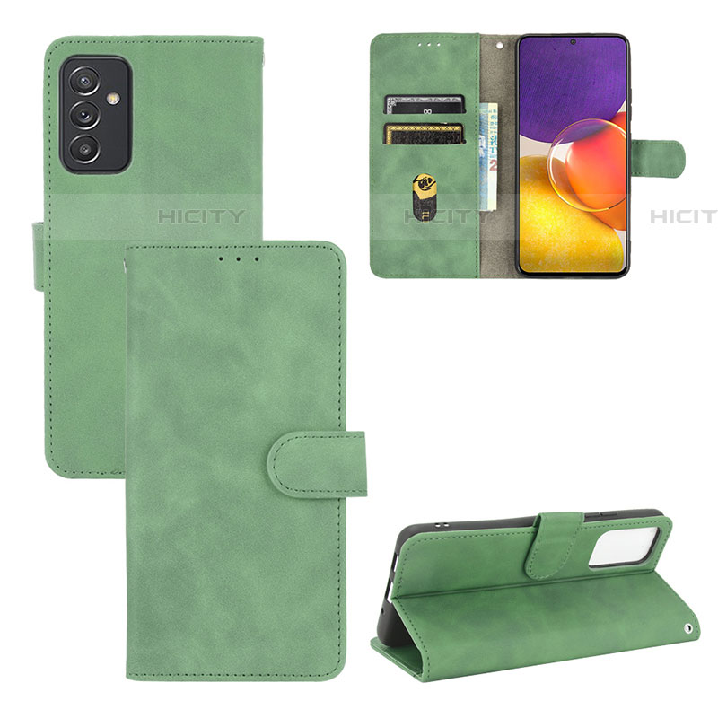 Coque Portefeuille Livre Cuir Etui Clapet L03Z pour Samsung Galaxy A24 4G Vert Plus