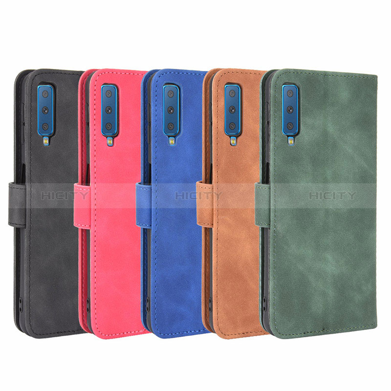 Coque Portefeuille Livre Cuir Etui Clapet L03Z pour Samsung Galaxy A7 (2018) A750 Plus