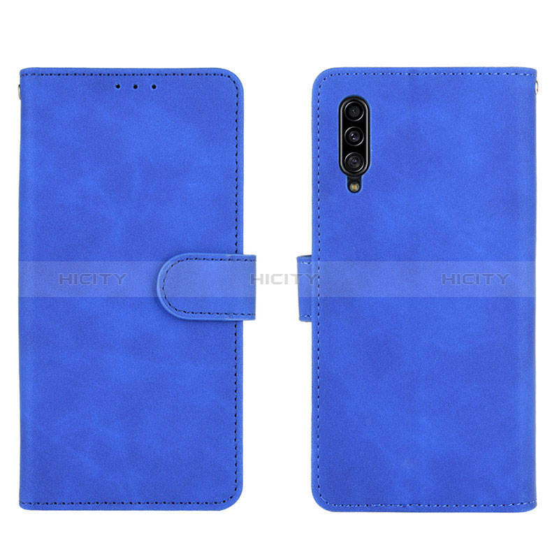 Coque Portefeuille Livre Cuir Etui Clapet L03Z pour Samsung Galaxy A90 5G Bleu Plus