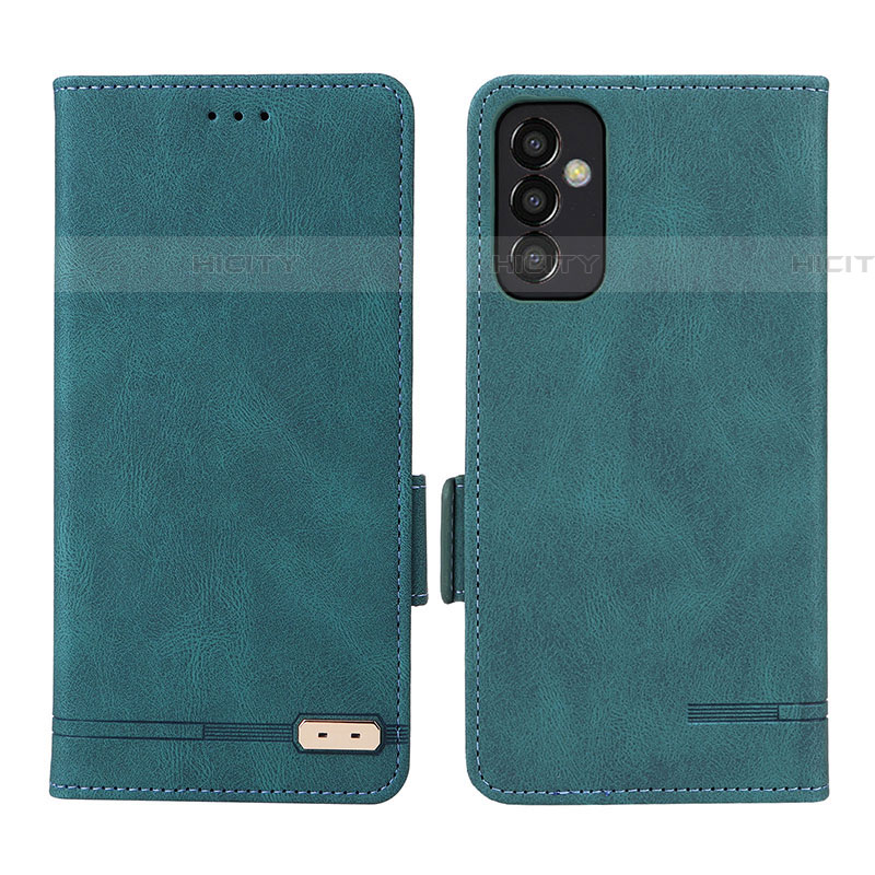 Coque Portefeuille Livre Cuir Etui Clapet L03Z pour Samsung Galaxy F13 4G Vert Plus