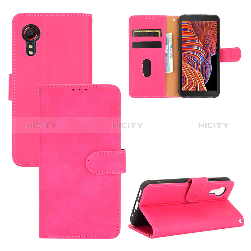 Coque Portefeuille Livre Cuir Etui Clapet L03Z pour Samsung Galaxy XCover 5 SM-G525F Plus