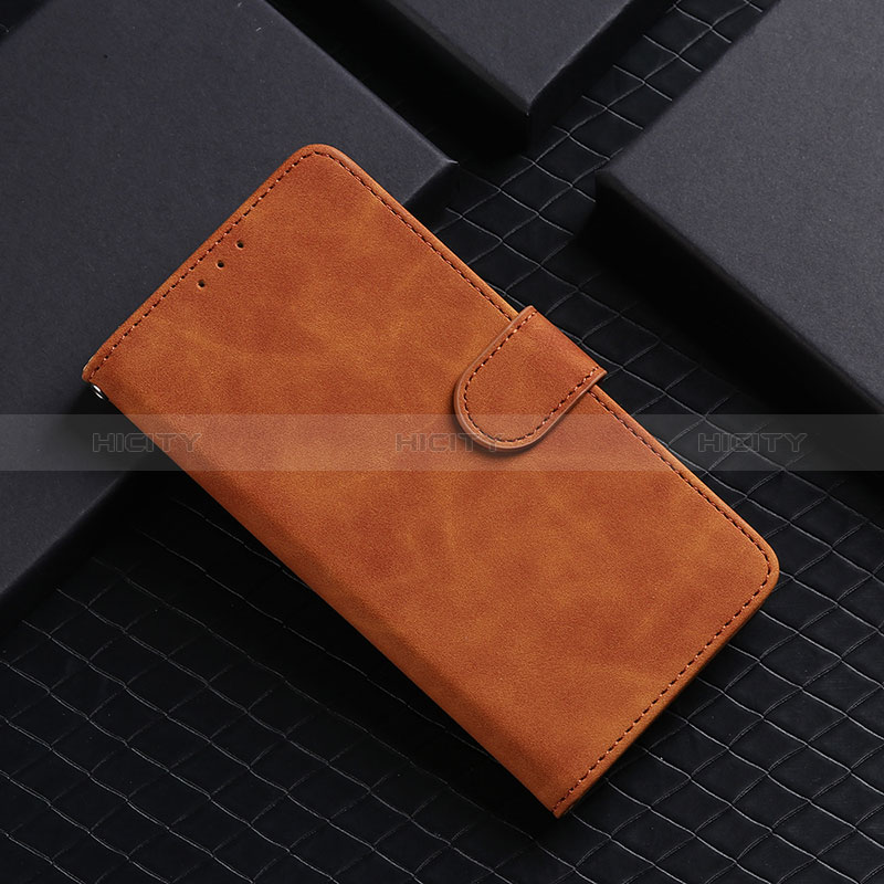 Coque Portefeuille Livre Cuir Etui Clapet L03Z pour Sharp Aquos Sense8 Marron Plus