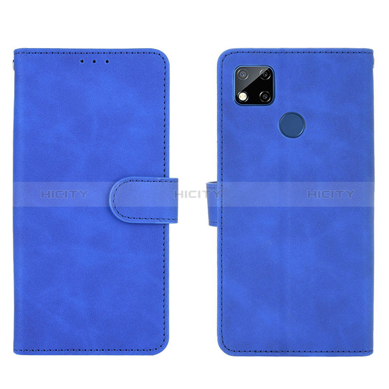 Coque Portefeuille Livre Cuir Etui Clapet L03Z pour Xiaomi POCO C3 Bleu Plus