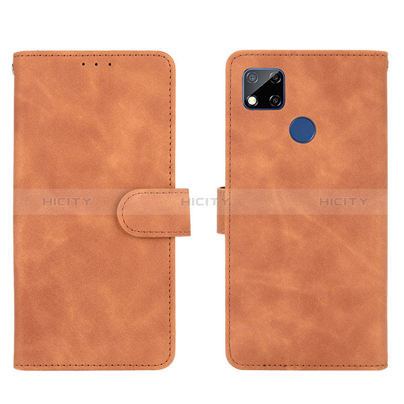 Coque Portefeuille Livre Cuir Etui Clapet L03Z pour Xiaomi POCO C31 Marron Plus