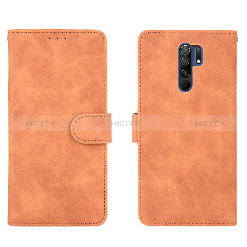 Coque Portefeuille Livre Cuir Etui Clapet L03Z pour Xiaomi Poco M2 Marron Plus