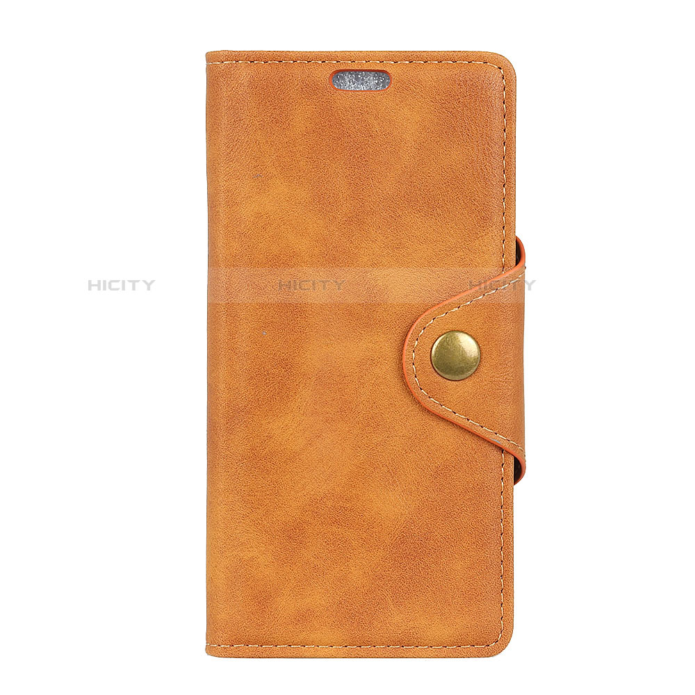 Coque Portefeuille Livre Cuir Etui Clapet L04 pour Alcatel 1X (2019) Orange Plus