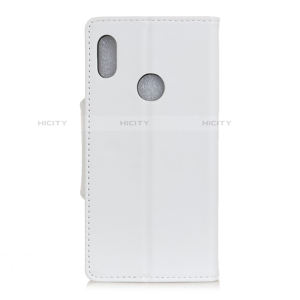 Coque Portefeuille Livre Cuir Etui Clapet L04 pour BQ Vsmart joy 1 Blanc Plus