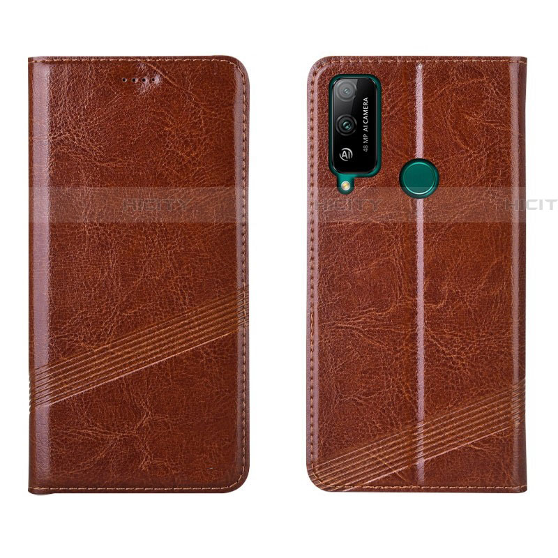 Coque Portefeuille Livre Cuir Etui Clapet L04 pour Huawei Honor Play4T Orange Plus