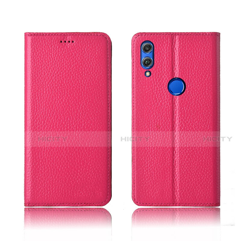 Coque Portefeuille Livre Cuir Etui Clapet L04 pour Huawei Honor View 10 Lite Rouge Plus