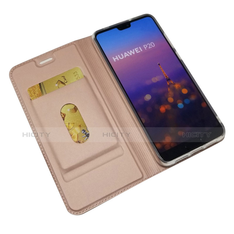 Coque Portefeuille Livre Cuir Etui Clapet L04 pour Huawei P20 Plus