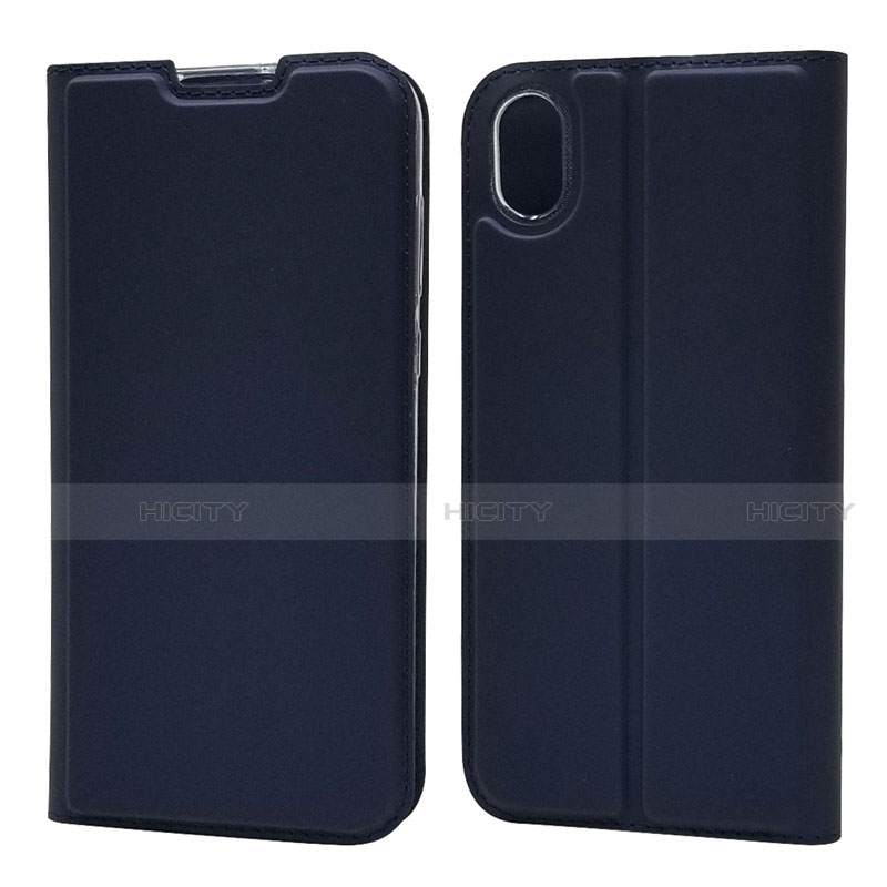 Coque Portefeuille Livre Cuir Etui Clapet L04 pour Huawei Y5 (2019) Bleu Plus