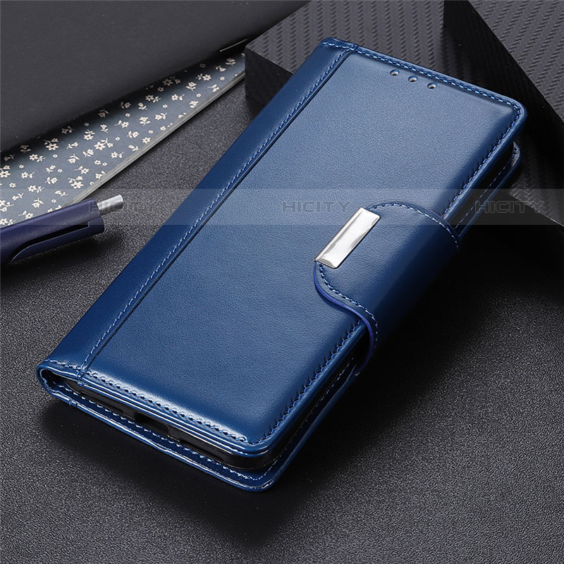 Coque Portefeuille Livre Cuir Etui Clapet L04 pour Huawei Y8s Bleu Plus