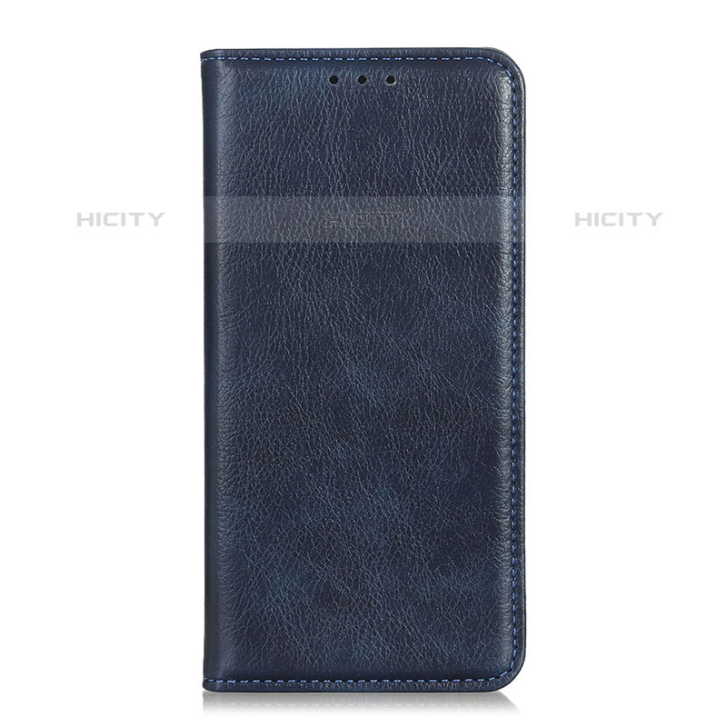 Coque Portefeuille Livre Cuir Etui Clapet L04 pour Oppo A35 Bleu Plus