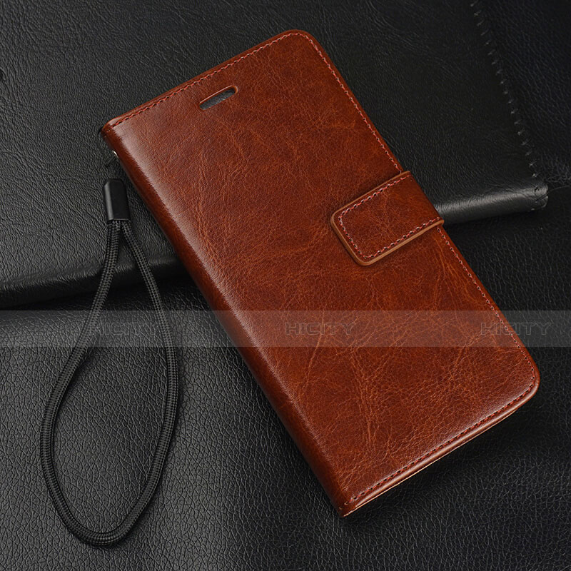 Coque Portefeuille Livre Cuir Etui Clapet L04 pour Oppo Reno2 Marron Plus