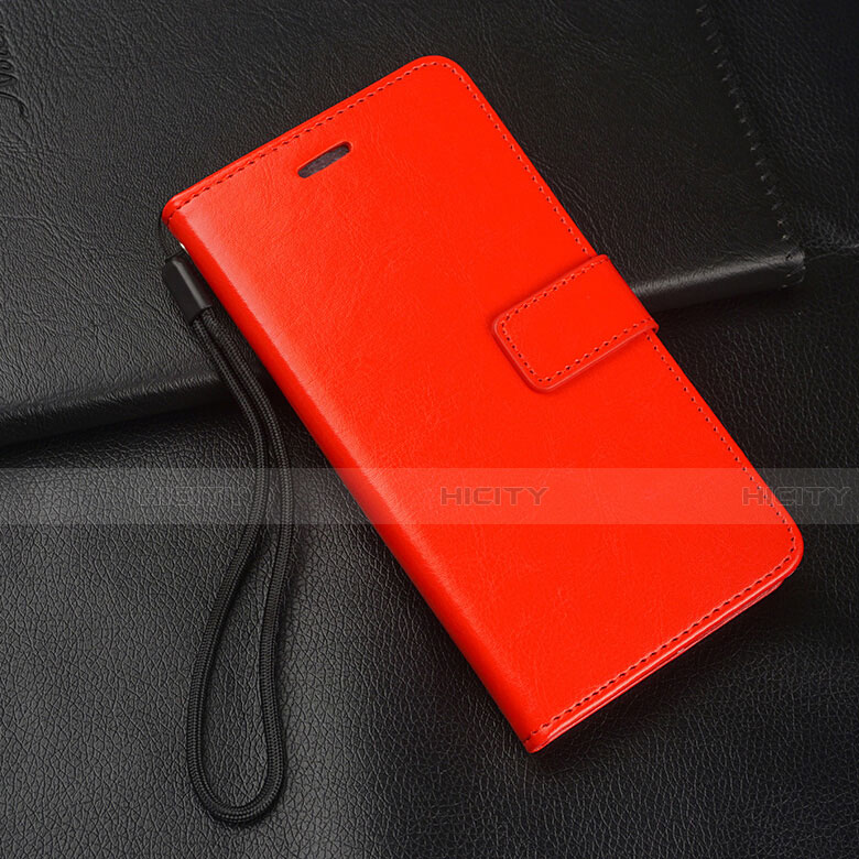 Coque Portefeuille Livre Cuir Etui Clapet L04 pour Oppo Reno2 Rouge Plus