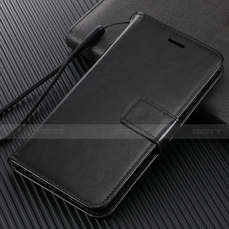 Coque Portefeuille Livre Cuir Etui Clapet L04 pour Oppo Reno4 Z 5G Noir Plus