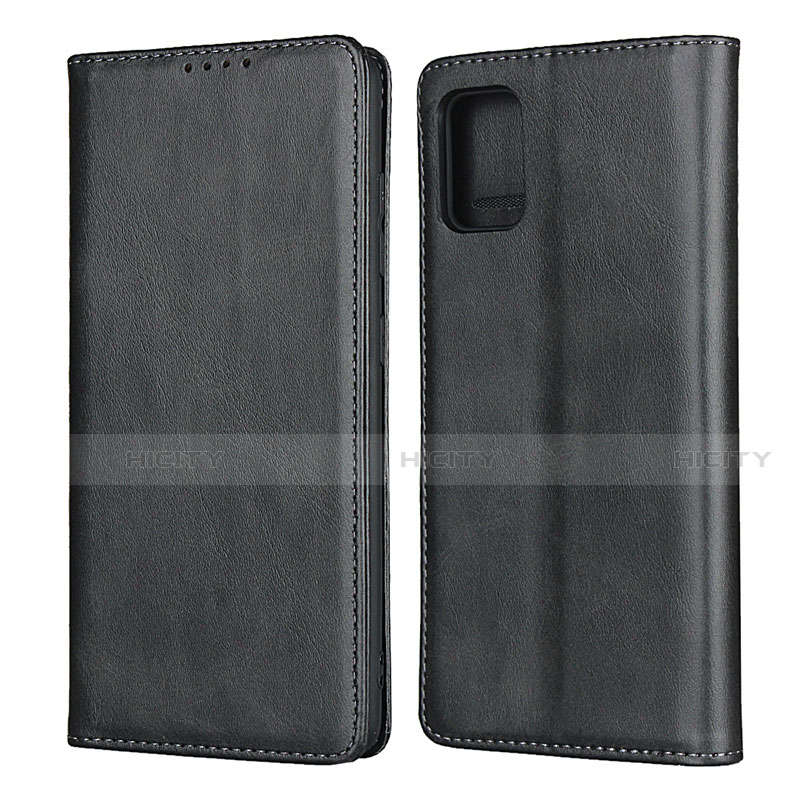 Coque Portefeuille Livre Cuir Etui Clapet L04 pour Samsung Galaxy A51 4G Noir Plus