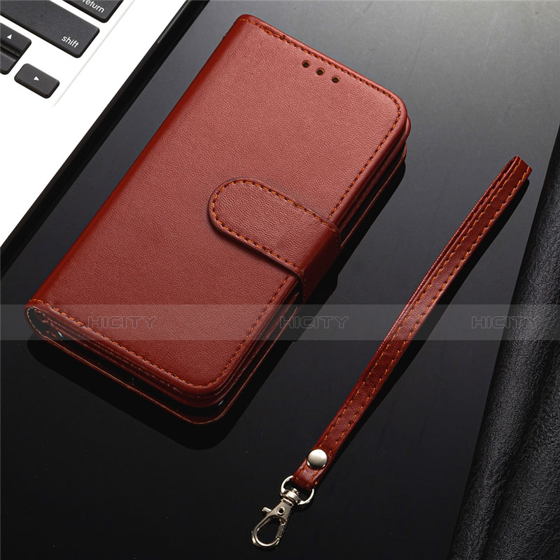 Coque Portefeuille Livre Cuir Etui Clapet L04 pour Samsung Galaxy S20 Plus 5G Marron Plus