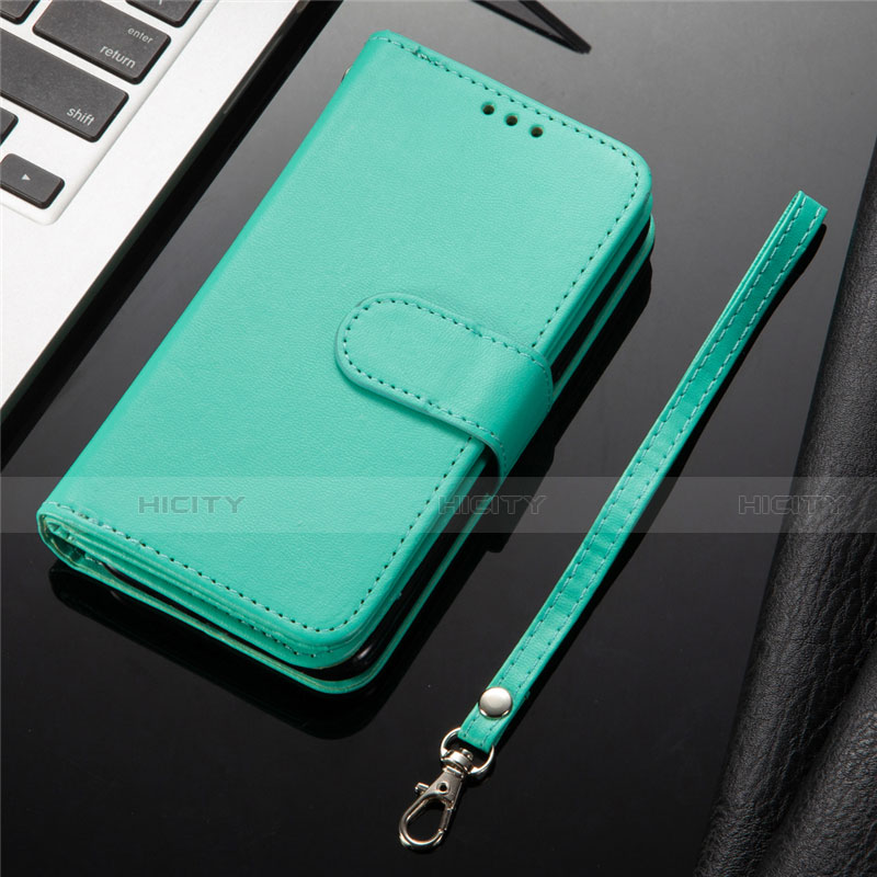 Coque Portefeuille Livre Cuir Etui Clapet L04 pour Samsung Galaxy S20 Plus 5G Vert Plus