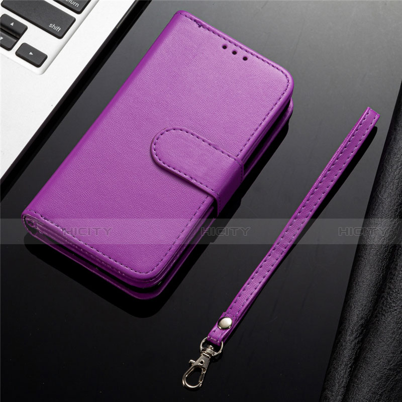 Coque Portefeuille Livre Cuir Etui Clapet L04 pour Samsung Galaxy S20 Plus 5G Violet Plus