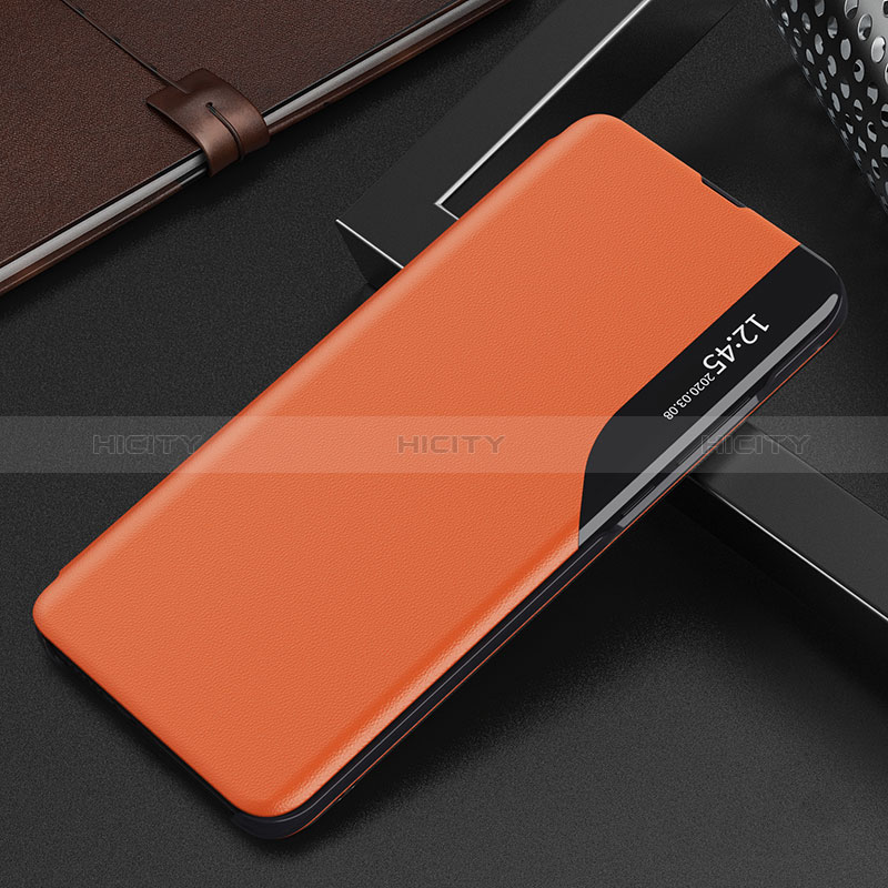 Coque Portefeuille Livre Cuir Etui Clapet L04 pour Samsung Galaxy S24 Plus 5G Orange Plus