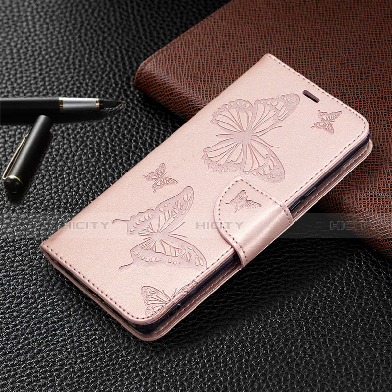 Coque Portefeuille Livre Cuir Etui Clapet L04 pour Sony Xperia L4 Or Rose Plus