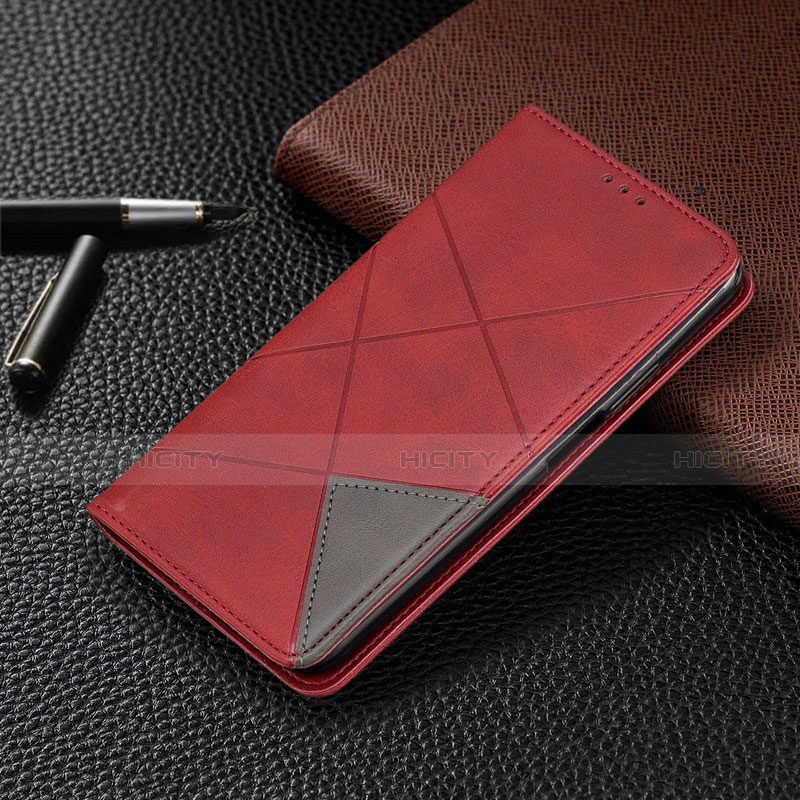 Coque Portefeuille Livre Cuir Etui Clapet L04 pour Vivo V20 Pro 5G Rouge Plus