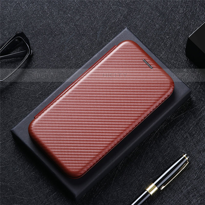 Coque Portefeuille Livre Cuir Etui Clapet L04 pour Xiaomi Mi 12 Ultra 5G Marron Plus