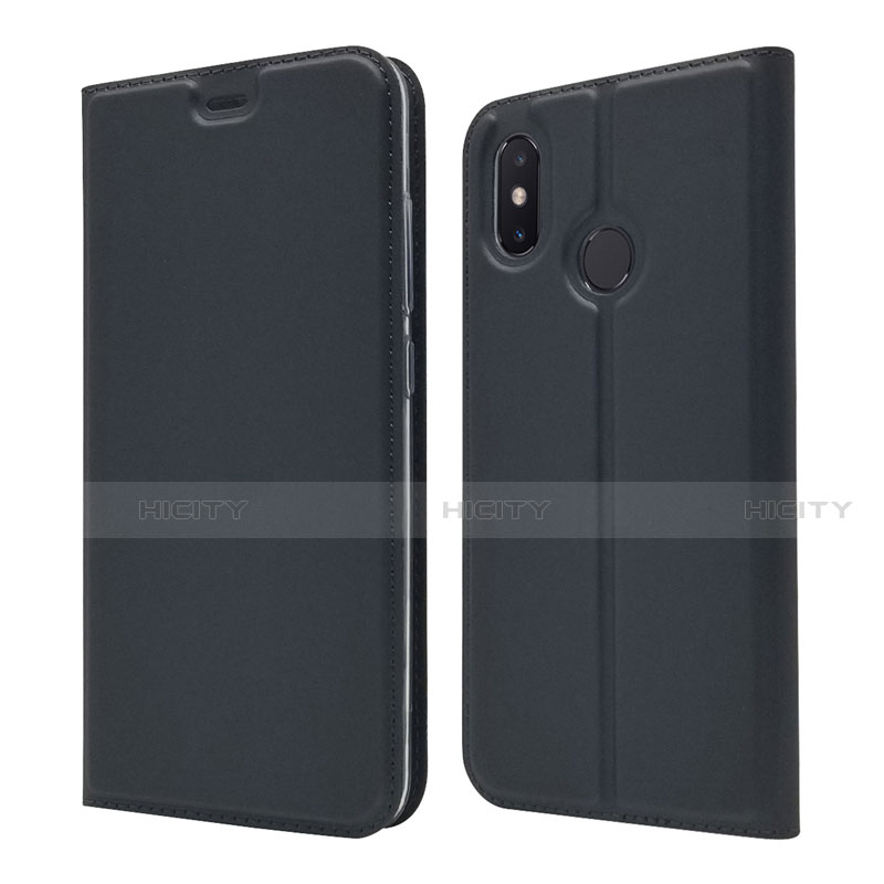 Coque Portefeuille Livre Cuir Etui Clapet L04 pour Xiaomi Mi 8 Noir Plus