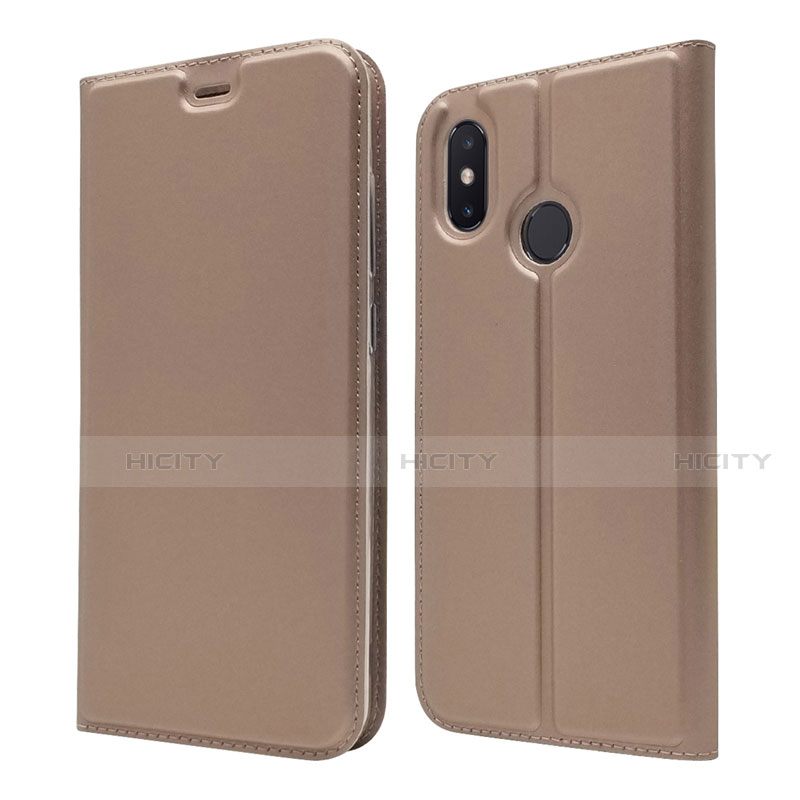 Coque Portefeuille Livre Cuir Etui Clapet L04 pour Xiaomi Mi 8 Or Rose Plus