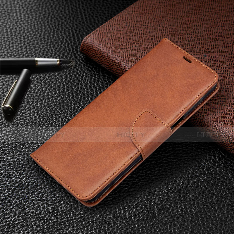 Coque Portefeuille Livre Cuir Etui Clapet L04 pour Xiaomi Poco M2 Pro Marron Plus