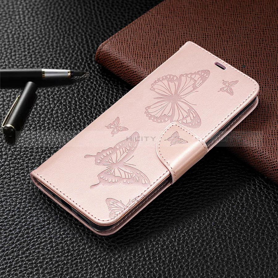 Coque Portefeuille Livre Cuir Etui Clapet L04 pour Xiaomi Redmi 10A 4G Or Rose Plus