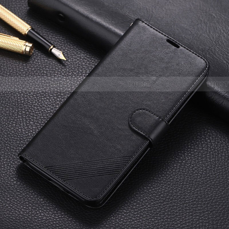 Coque Portefeuille Livre Cuir Etui Clapet L04 pour Xiaomi Redmi 8 Noir Plus