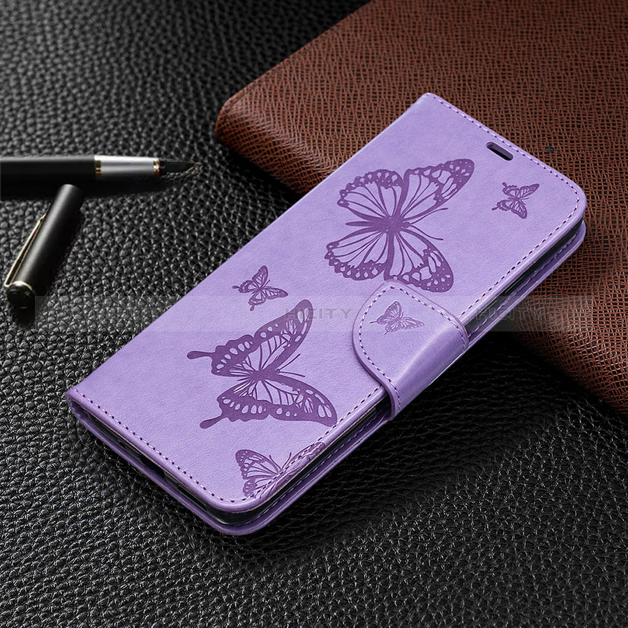 Coque Portefeuille Livre Cuir Etui Clapet L04 pour Xiaomi Redmi 9 Activ Violet Plus