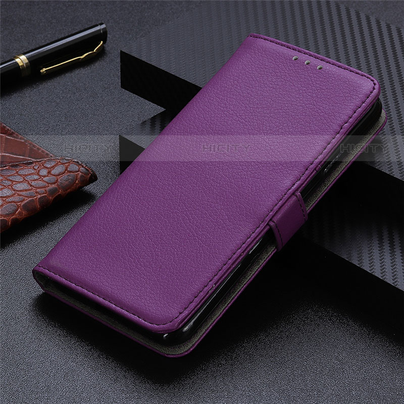 Coque Portefeuille Livre Cuir Etui Clapet L04 pour Xiaomi Redmi K30S 5G Violet Plus